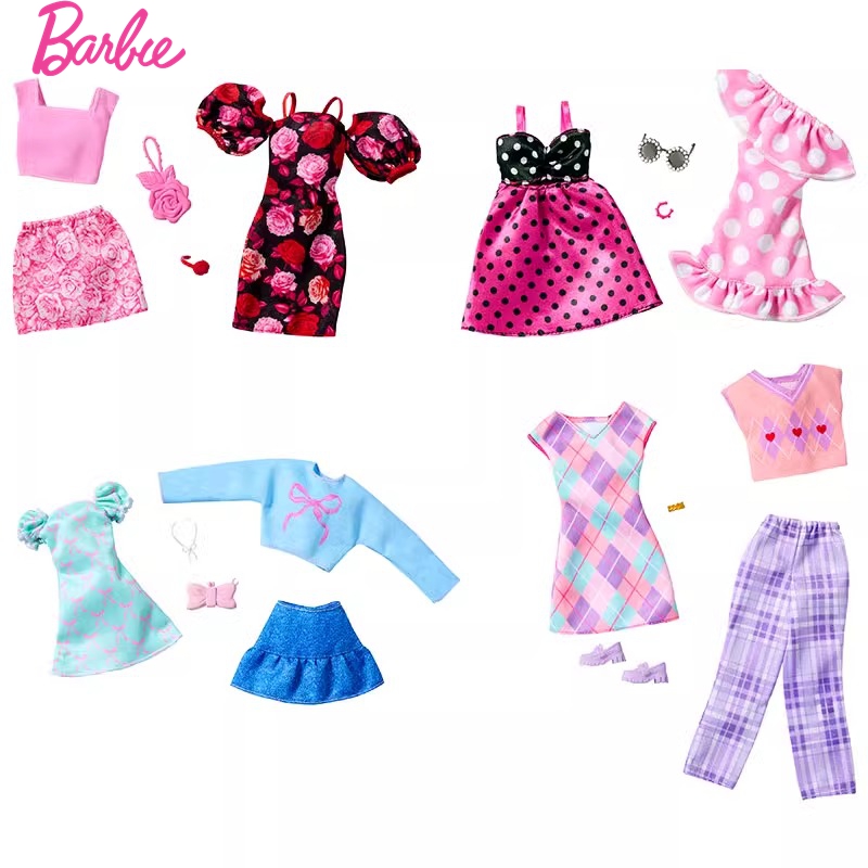 Assorted Set Of Original Fashi - Mattel Toy Barbie review and price